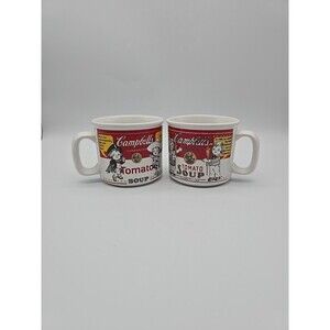 Set of 2 Vintage 1999 Campbell Homestyle M'm M'm Good Soup Bowl Mugs Westwood